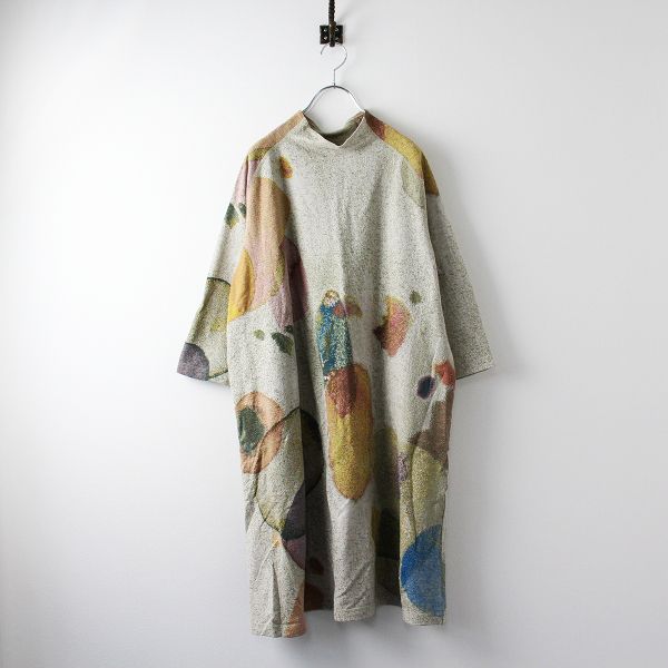 Jurgen Lehl ヨーガンレール シャボン玉柄 ジャガード コットンニット