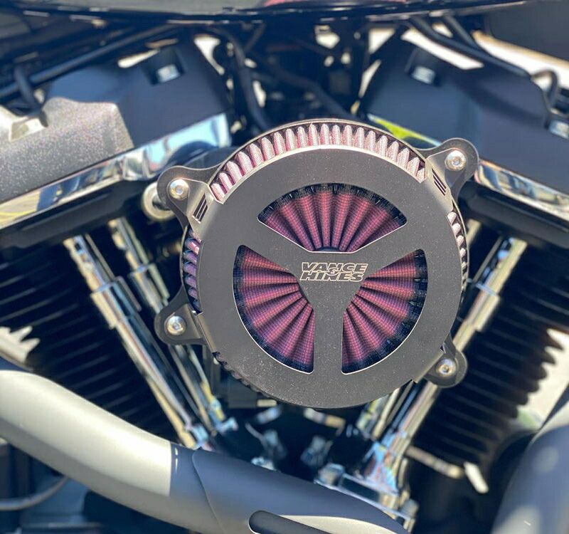 VO2 RADIANT III エアクリーナー ブラック 2018〜24年ソフテイル 2017〜25年ツーリング トライク