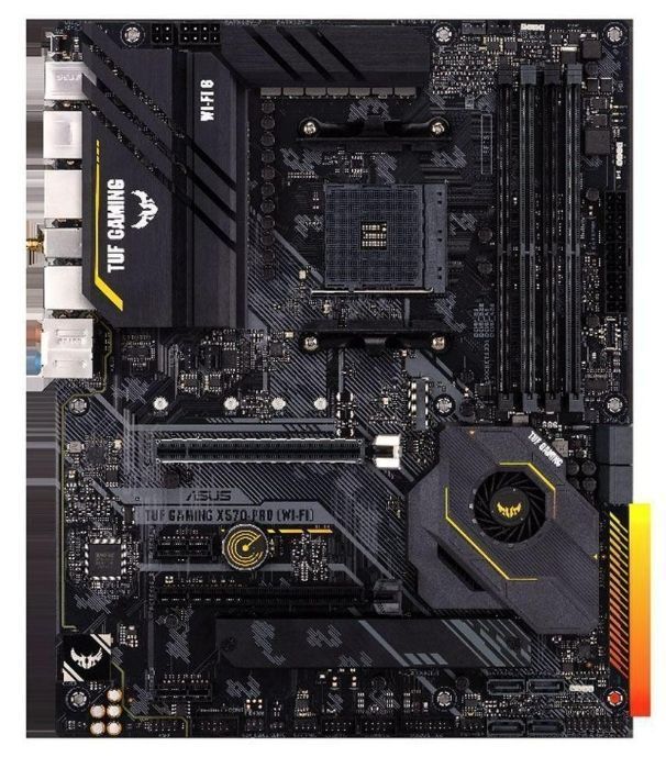 ASUS TUF GAMING X570-PRO WI-FI AMD Socket X570 AM4 ATX Desktop Motherboard
