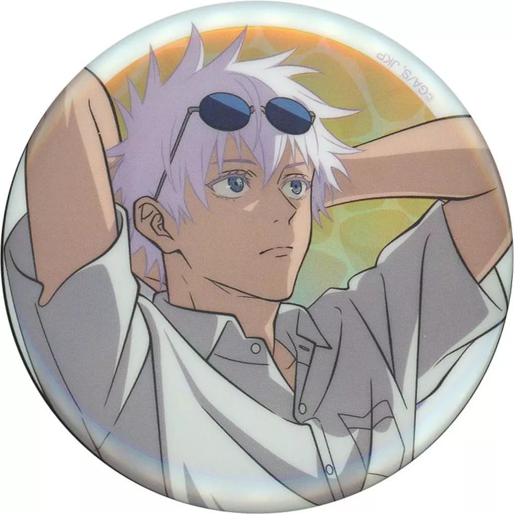 呪術廻戦　セガ ラッキーくじ　明昼の刻・黄昏の刻　五条悟　缶バッジ 呪術廻戦 セガラッキーくじ 明昼の刻 黄昏の刻 E賞 缶バッジ 五条悟