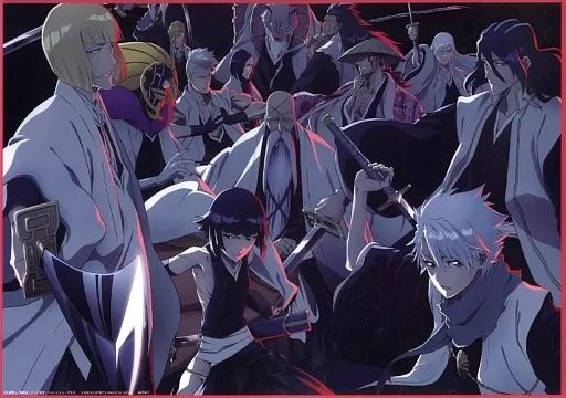 中古】ポスター A3クリアポスター 護廷十三隊 「一番くじ BLEACH