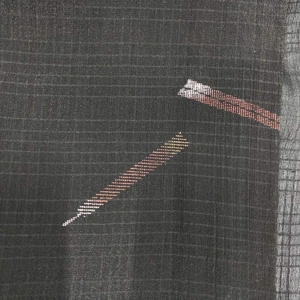 紬 身丈150cm 裄丈63cm S 薄物 中啓 黒 正絹 美品 秀品 - メルカリ 