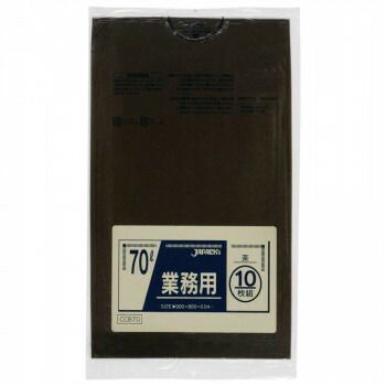 ジャパックス スタンダード ポリ袋70L 茶 10枚×40冊 CCB70
