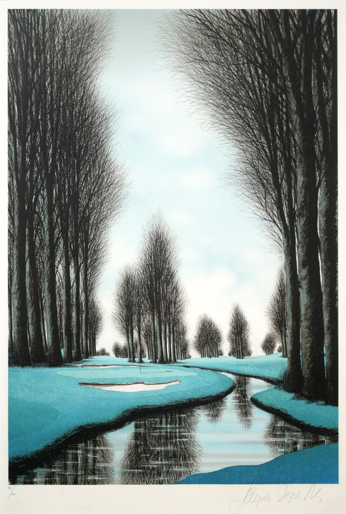 ジャックデペルト　リトグラフ 「ジュネーブゴルフ場16番ホール」 楽天市場】ジャック・デペルト「ジュネーブのゴルフ16番ホール