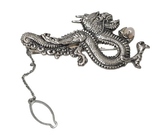 定率割引 往復 タイピン ミキモト タイバー ネクタイ留め 雲竜 SILVER製 龍 その他