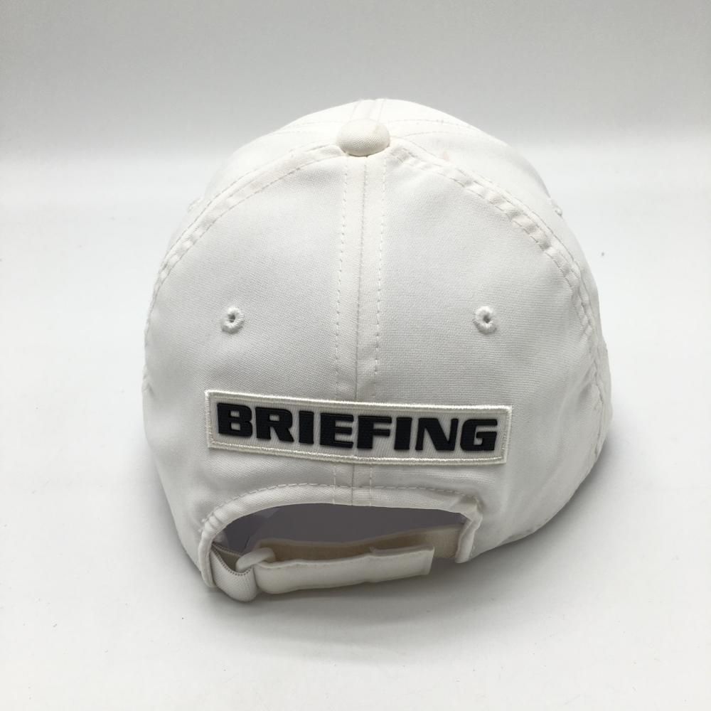 BRIEFING - 【超美品】ブリーフィング キャップ グレー×白 ロゴ刺しゅう 裏地メッシュ つば裏ウール混 FREE  ゴルフウェア BRIEFING BRIEFING - 【超美品】ブリーフィング キャップ グレー×白 ロゴ