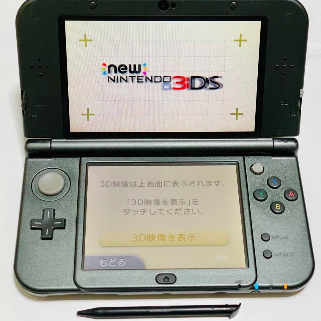 new ニンテンドー 3DSLL メタリックブラック初期化動作確認 052