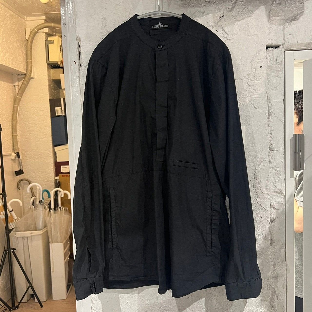 ストーンアイランド シャドープロジェクト バンドカラーシャツ Stone