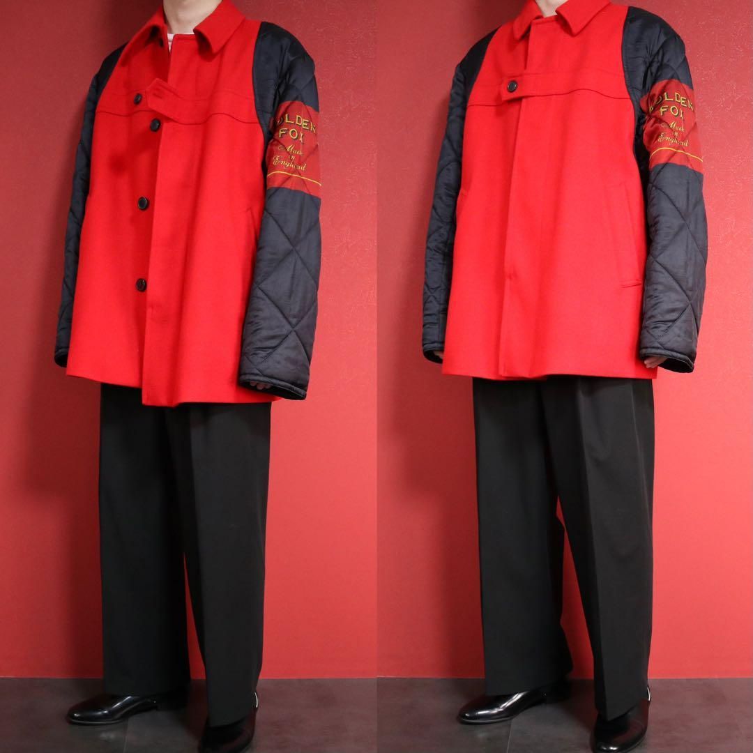 極美品】ドリスヴァンノッテン 17AW 袖切り替え ボタンデザイン コート