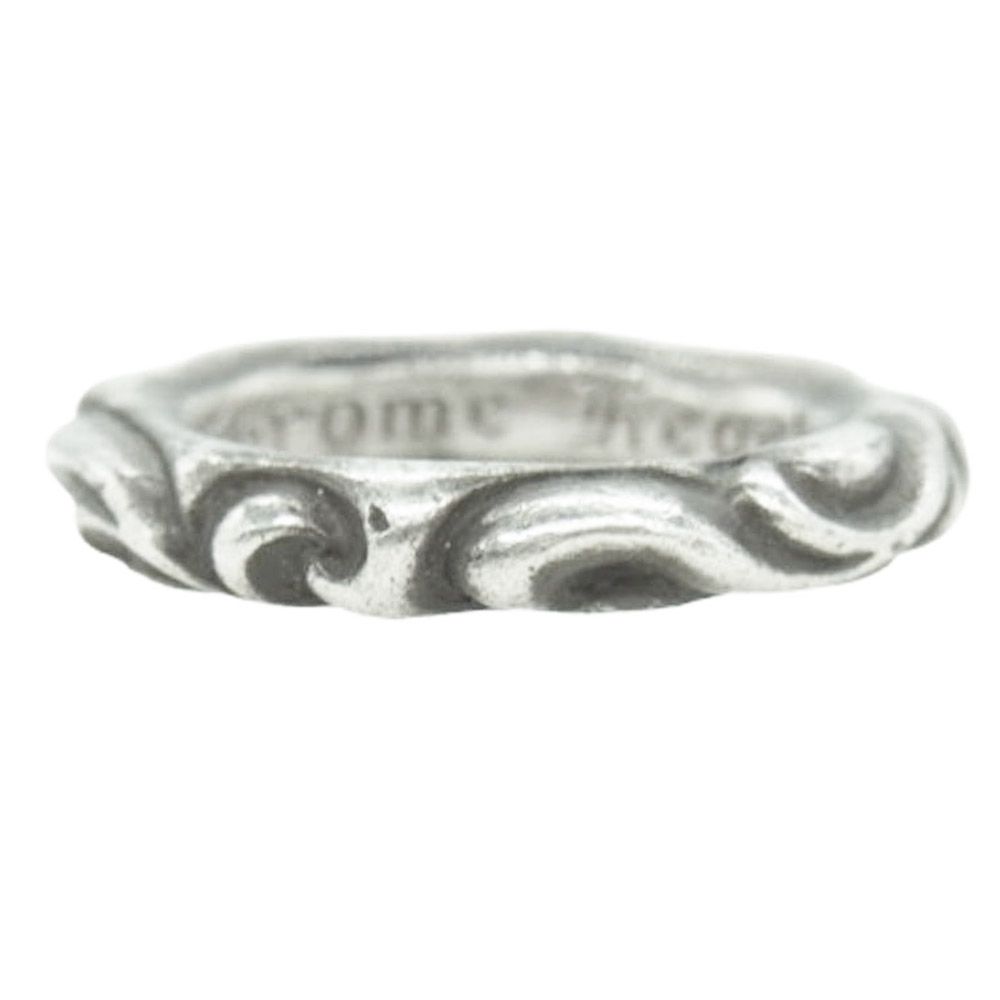 CHROME HEARTS クロムハーツ 原本無 SCRL BAND スクロールバンド リング シルバー系 13号