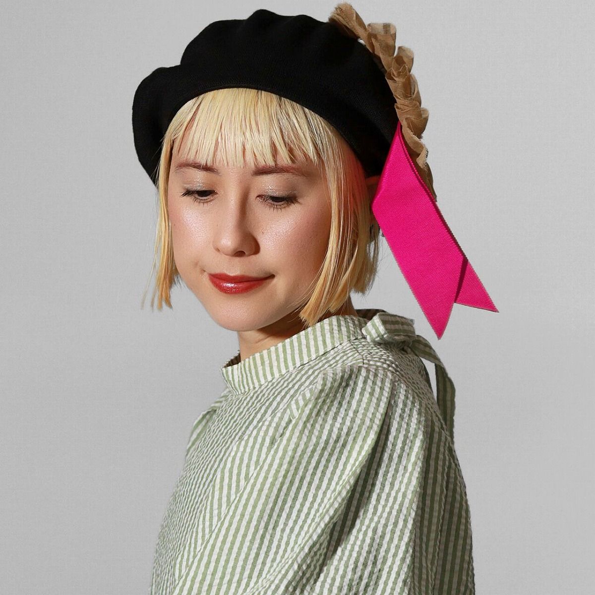 バライロノボウシ　バラ色の帽子　ピクニックベレー　今期も販売されてます 公式 バラ色の帽子 ベレー帽 Barairo no Boushi（バライロノボウシ）の