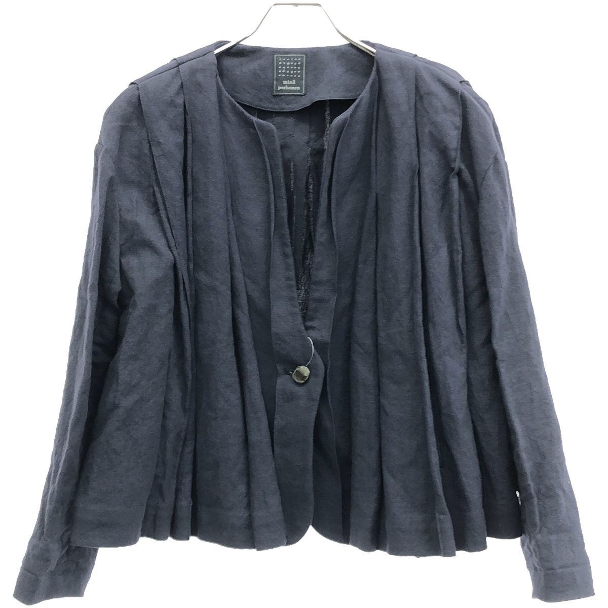 大正時代の麻古布！【 羽織ジャケット リメイク】襤褸 ボロ 襤褸