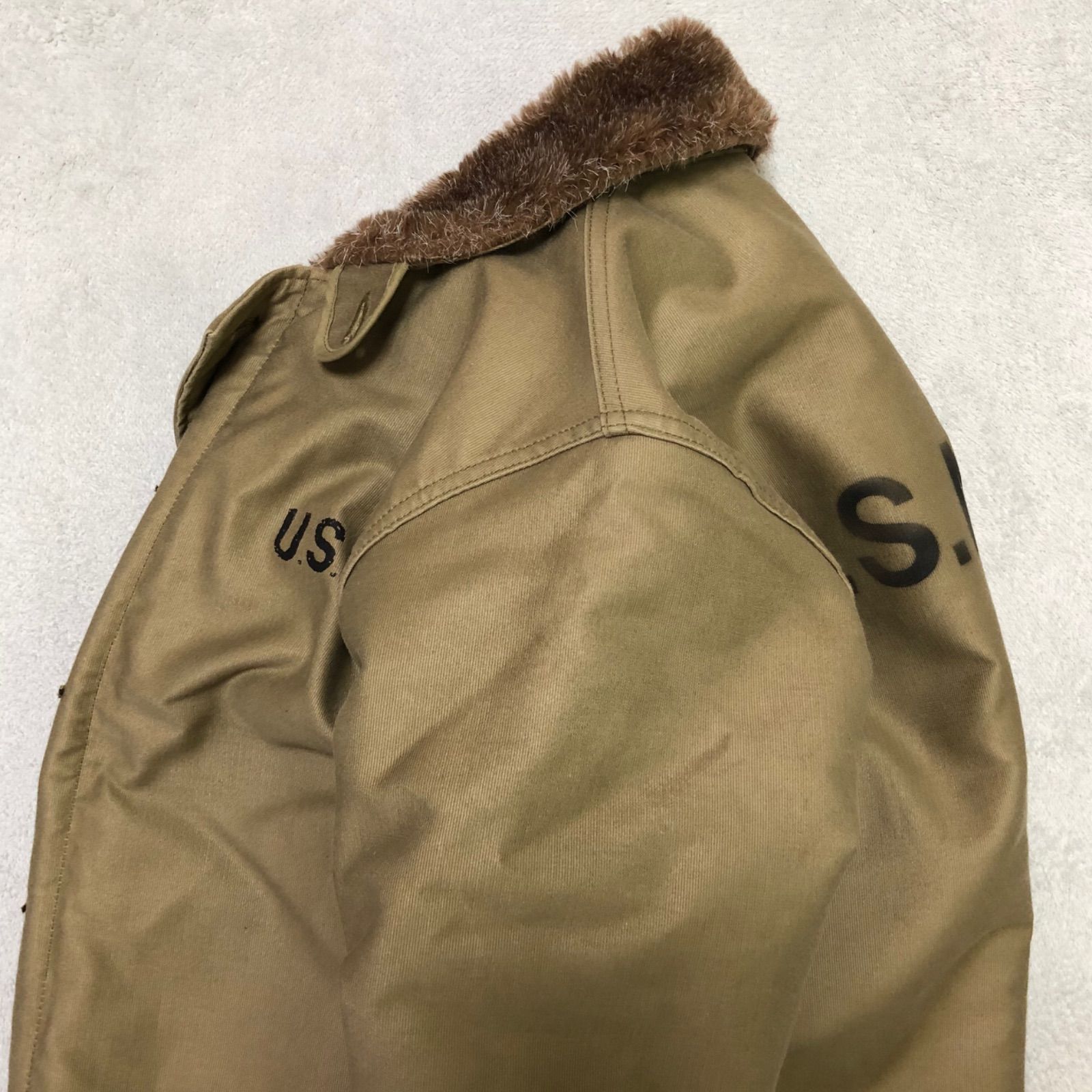 HOUSTON N-1 DECK JACKET デッキジャケット ステンシル ボア