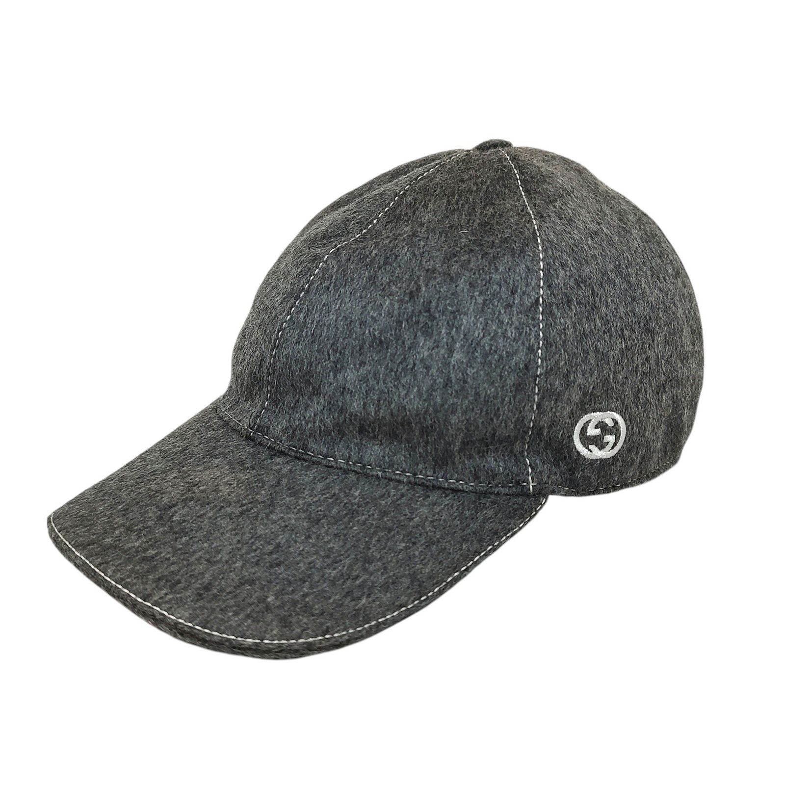 GUCCI グッチ ウール キャップ 353505 4H003 M グレー