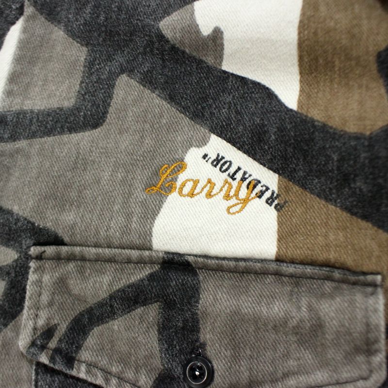 90s USA製 vintage PREDATOR CAMOFLAGE プレデターカモ コットン 長袖