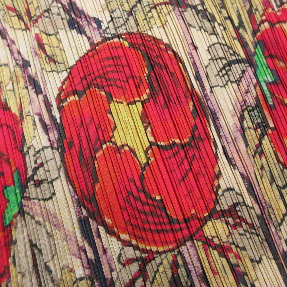 美品 90s 1998 PLEATS PLEASE ISSEY MIYAKE 牡丹 花柄 ロング 美品 90s 1998 PLEATS PLEASE ISSEY MIYAKE 牡丹 花柄 ロング