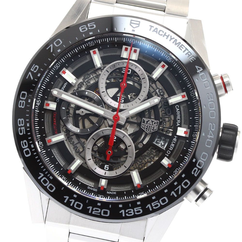 タグホイヤー TAG HEUER CAR2A1W-0 カレラ デイト クロノグラフ 自動巻き メンズ 保証書付き_910076