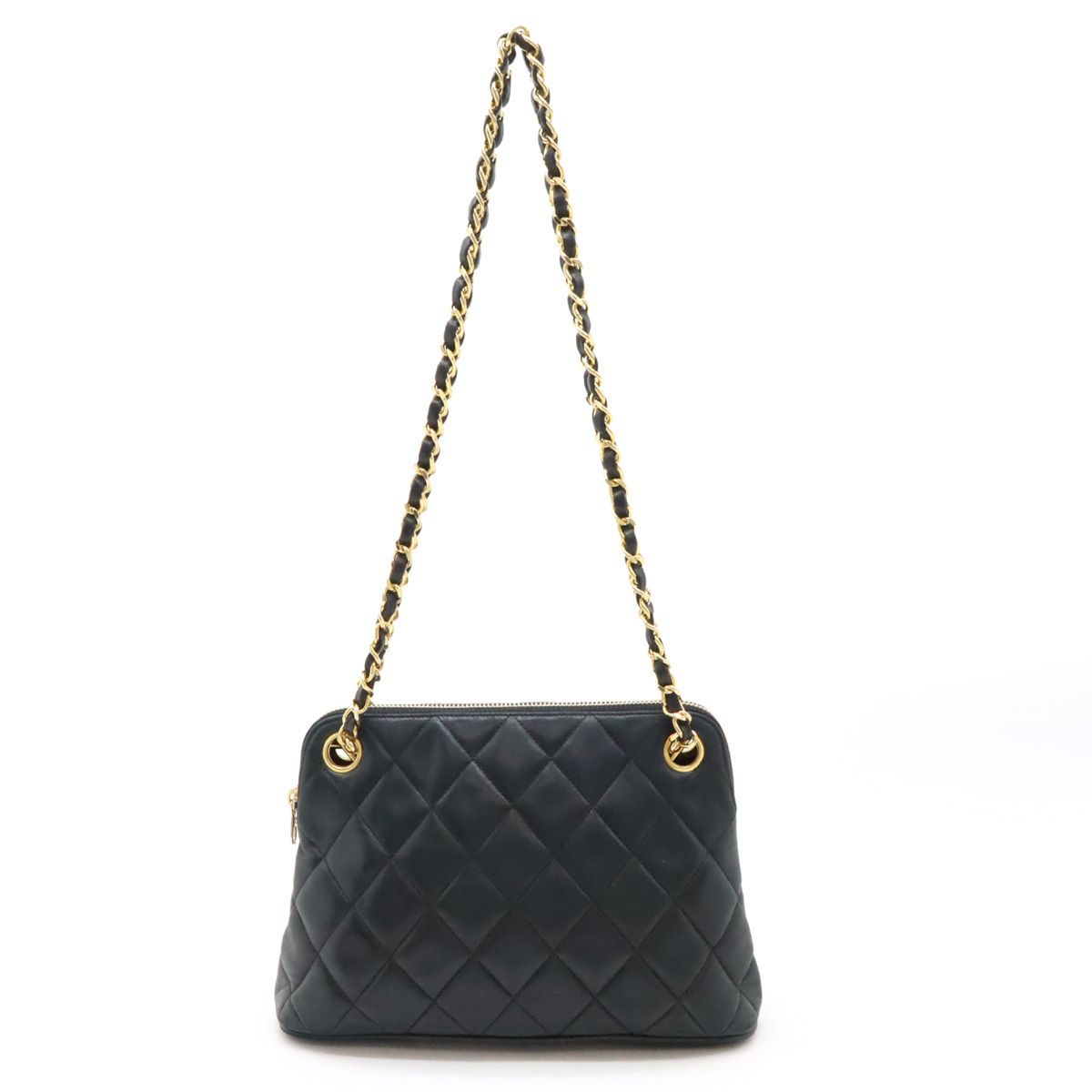 CHANEL ラムスキン マトラッセ チェーントート ショルダーバッグ シャネル CHANEL - シャネル マトラッセ ココマーク チェーン ショルダー