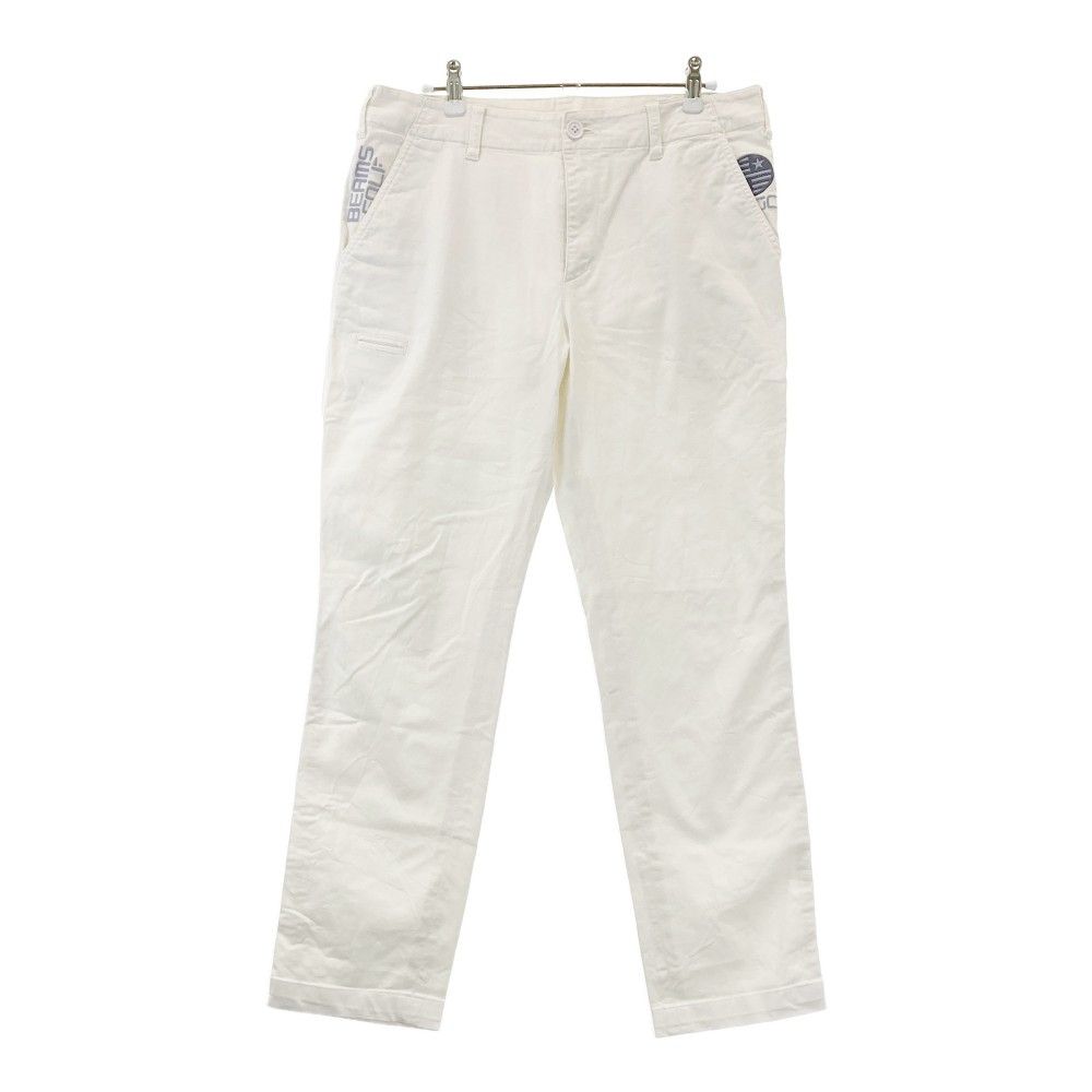 サイズ：M BEAMS GOLF ビームスゴルフ ストレッチパンツ ホワイト系