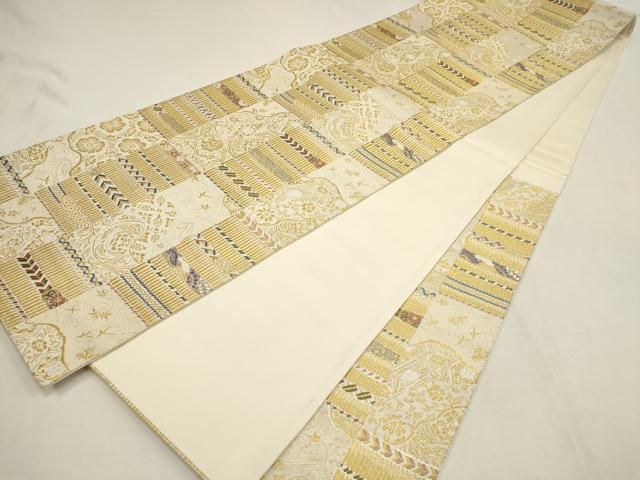 平和屋着物□六通柄袋帯 鎧縅 金糸 正絹 逸品 AAAT1221wj - メルカリ