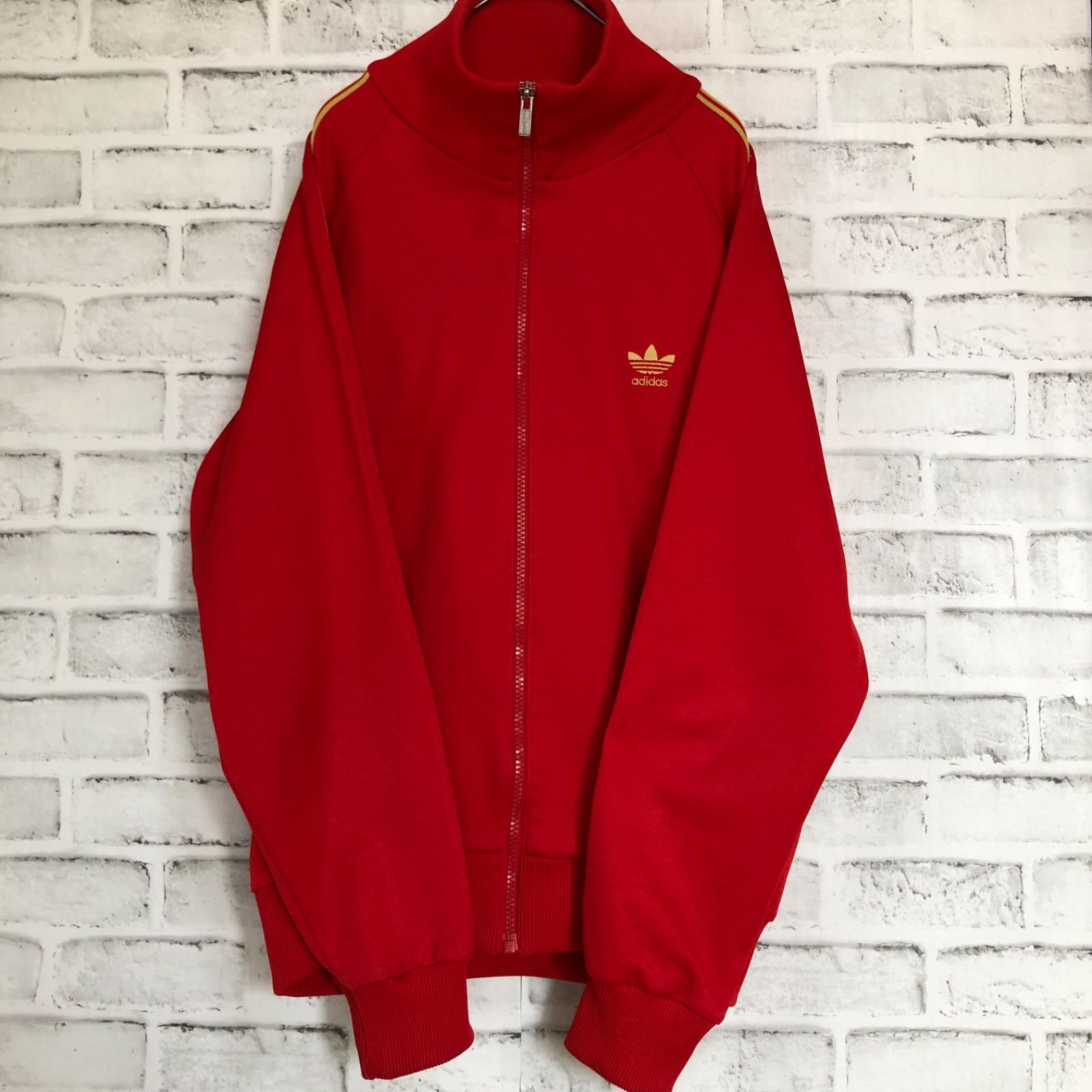 70s⭐️adidas トラックジャケット/ジャージ L🇩🇪西ドイツ 刺繍トレ