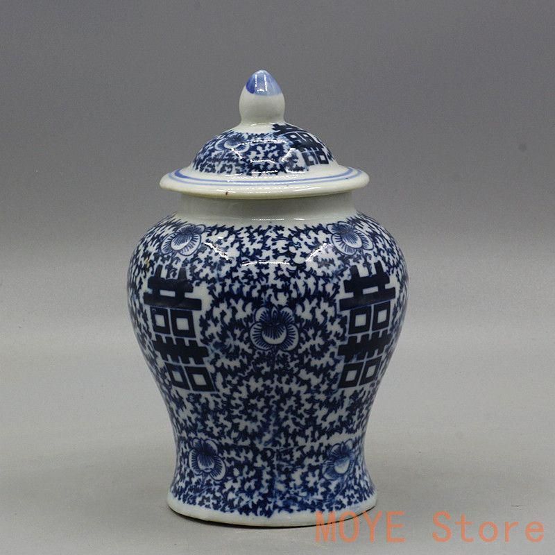 清乾隆喜字将軍缶茶筒 景徳鎮 陶磁器 装飾品 現代工芸品 美術品 置物 清乾隆喜字将軍缶茶筒 景徳鎮 陶磁器 装飾品 現代工芸品 美術品