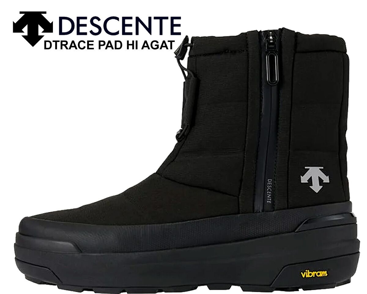 デザント ディートレース PAD HI AGAT DESCENTE DTRACE PAD HI AGAT BLACK|GREY du4fbt02uz ウィンターブーツ デサント オルテライン 防水 蓄熱保温