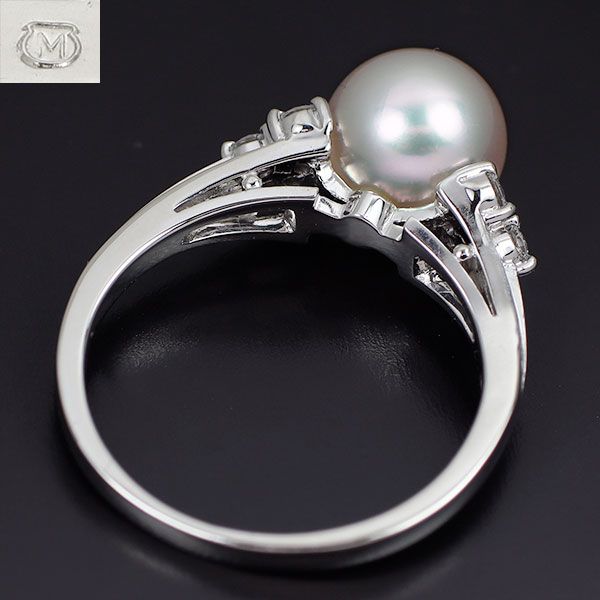 MIKIMOTO ミキモト K14WG アコヤパール　リング　7.5㎜　12号 MIKIMOTO ミキモト K14WG アコヤパール リング 7.5㎜ 12号 楽天市場