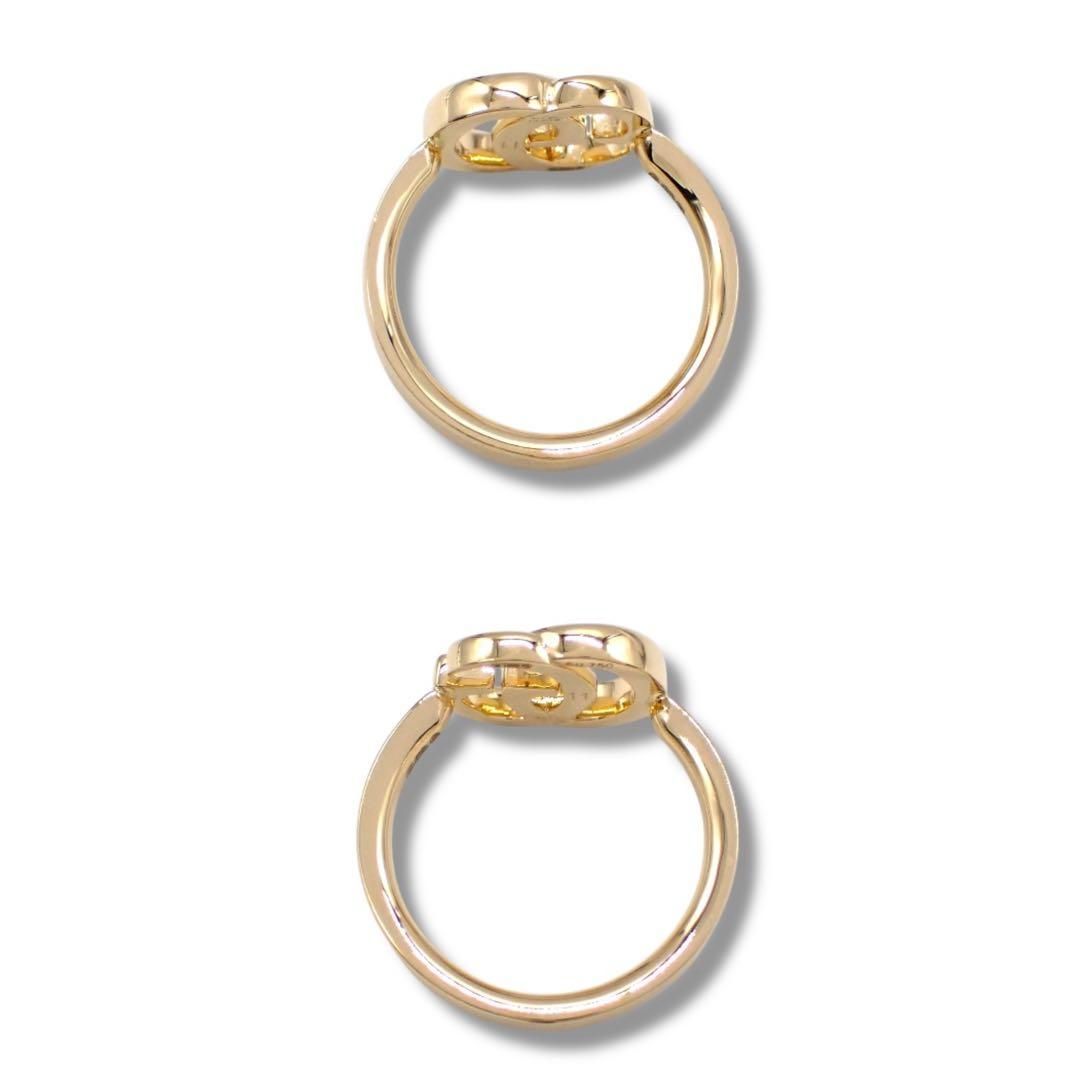 グッチ 11 ダブルG リング 750 K18YG イエローゴールド 4072 - メルカリ