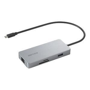 【新品・2営業日で発送】BUFFALO バッファロー Type-C接続 ドッキングステーション PD対応 CR付 シルバー(LUD-U3-CGCSV)