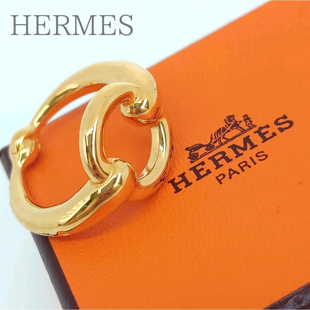 美品】HERMES エルメス スカーフリング スカーフ留め GP ゴールド 中古 - メルカリ