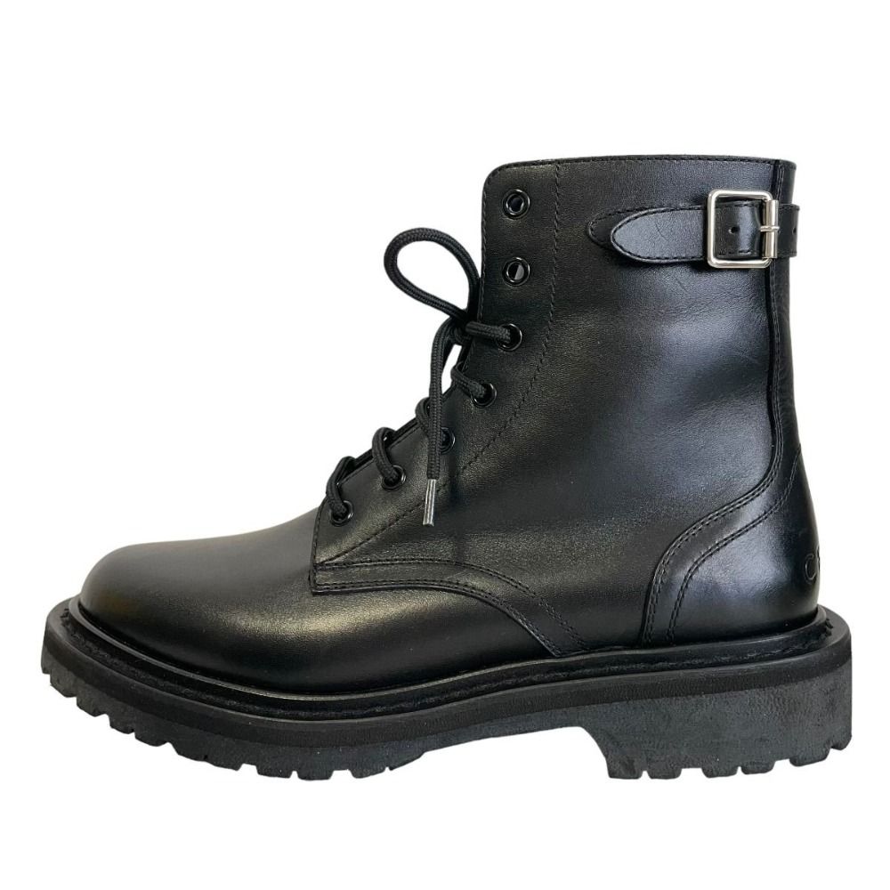 美品 CELINE セリーヌ エディ期 BUCKLE LACE UP BOOTS レザー