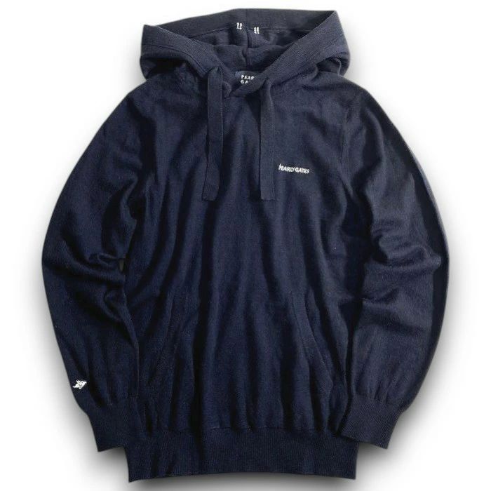 パーリーゲイツ ゴルフ ESSENTIAL SERIES カシミヤ混 ポイント刺繍