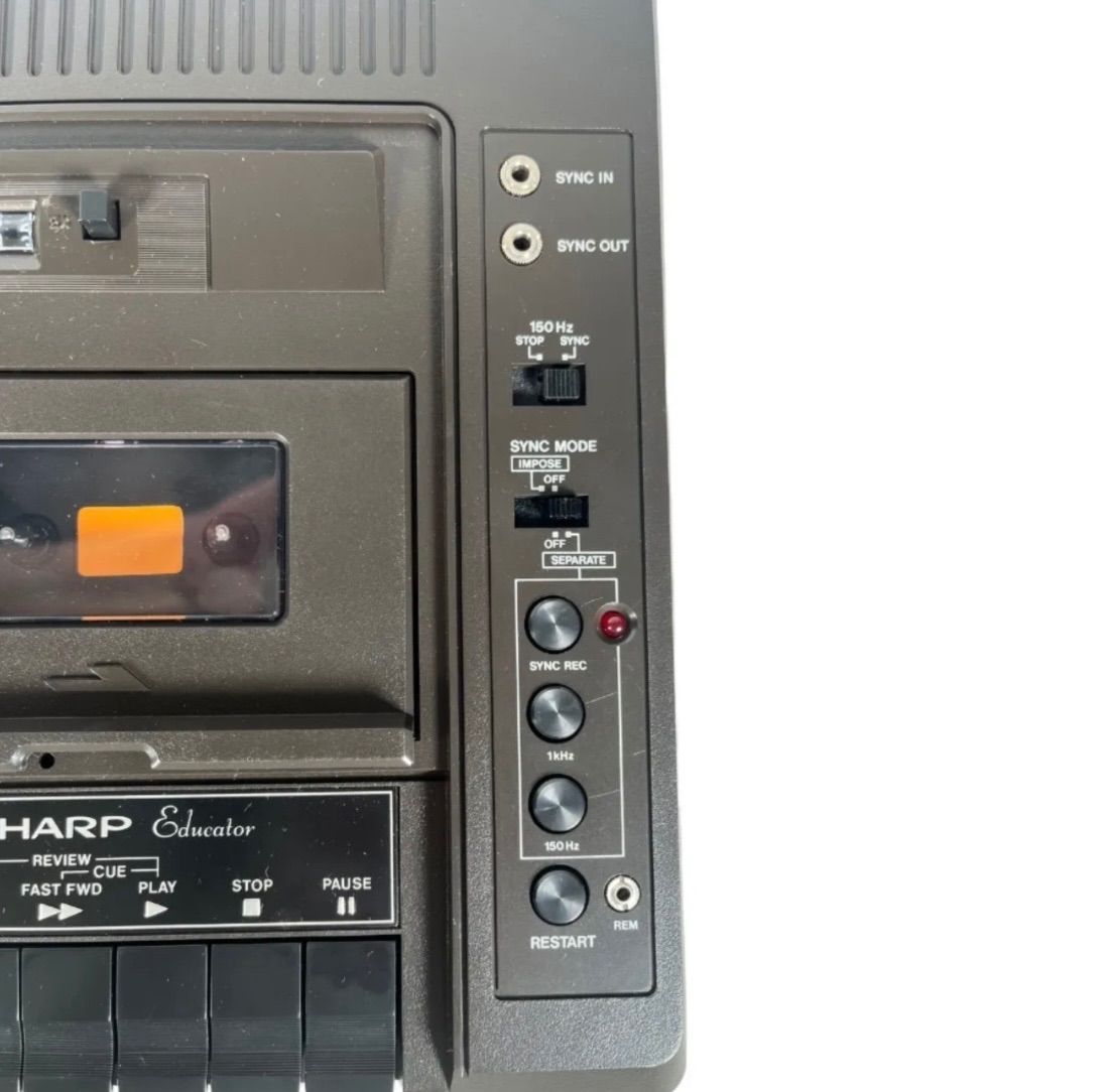 美品』 SHARP シャープ シンクロ カセットテープレコーダー RD-670AV1