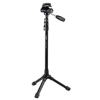 Velbon スタンド型一脚 Pole Pod Light VIDEO 4段 1段 レバーロック 脚径20mm 17mm 小型 フリュード雲台 クイックシュー対応 アルミ脚 420022