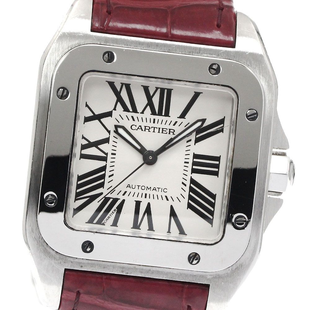 カルティエ CARTIER W20126X8 サントス100 MM 自動巻き ボーイズ カルティエ CARTIER W20126X8 サントス100 MM 自動巻き ボーイズ