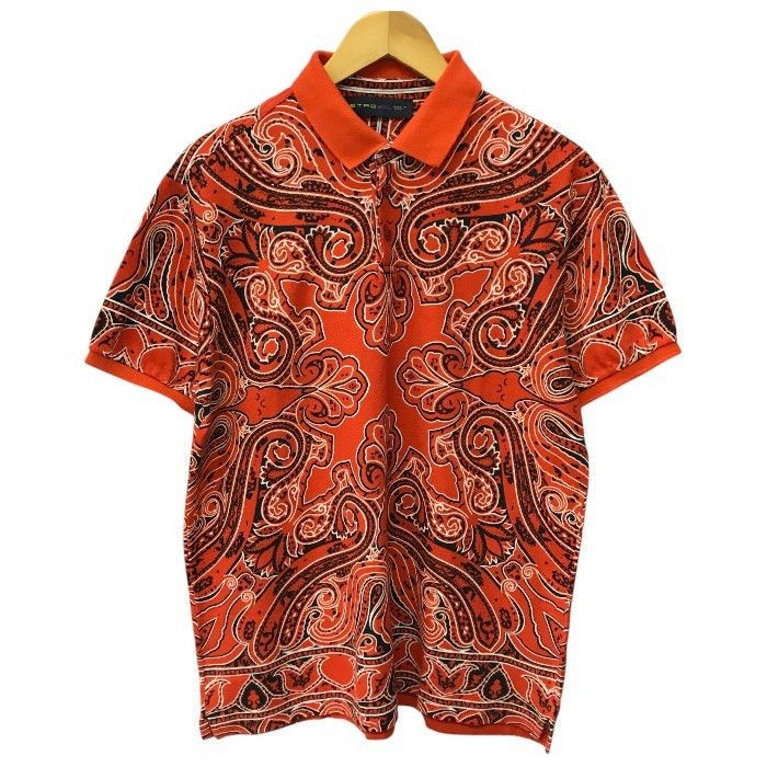 【利益還元祭】開催中！今年最後の大セール ETRO エトロ ポロシャツ メンズ 夏 半袖 コットン ペイズリー柄 トップス