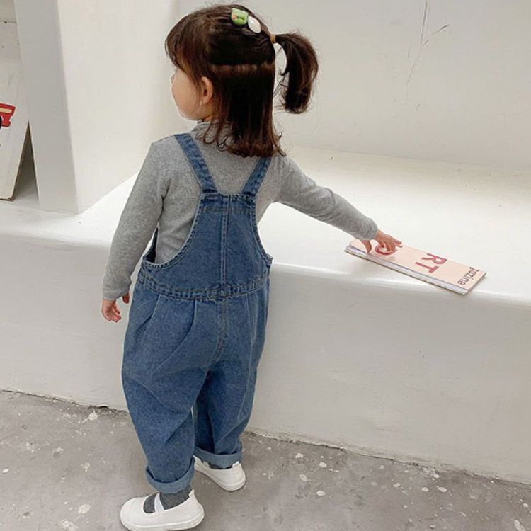  キッズ 子ども デニム オーバーオール 男の子 ジーンズ デニムオーバーオール 子供服 サロペット パンツ オールインワン ゆったり ロングパンツ 130 ベビー ロンパース 可愛い シンプル 90#dzdx9521