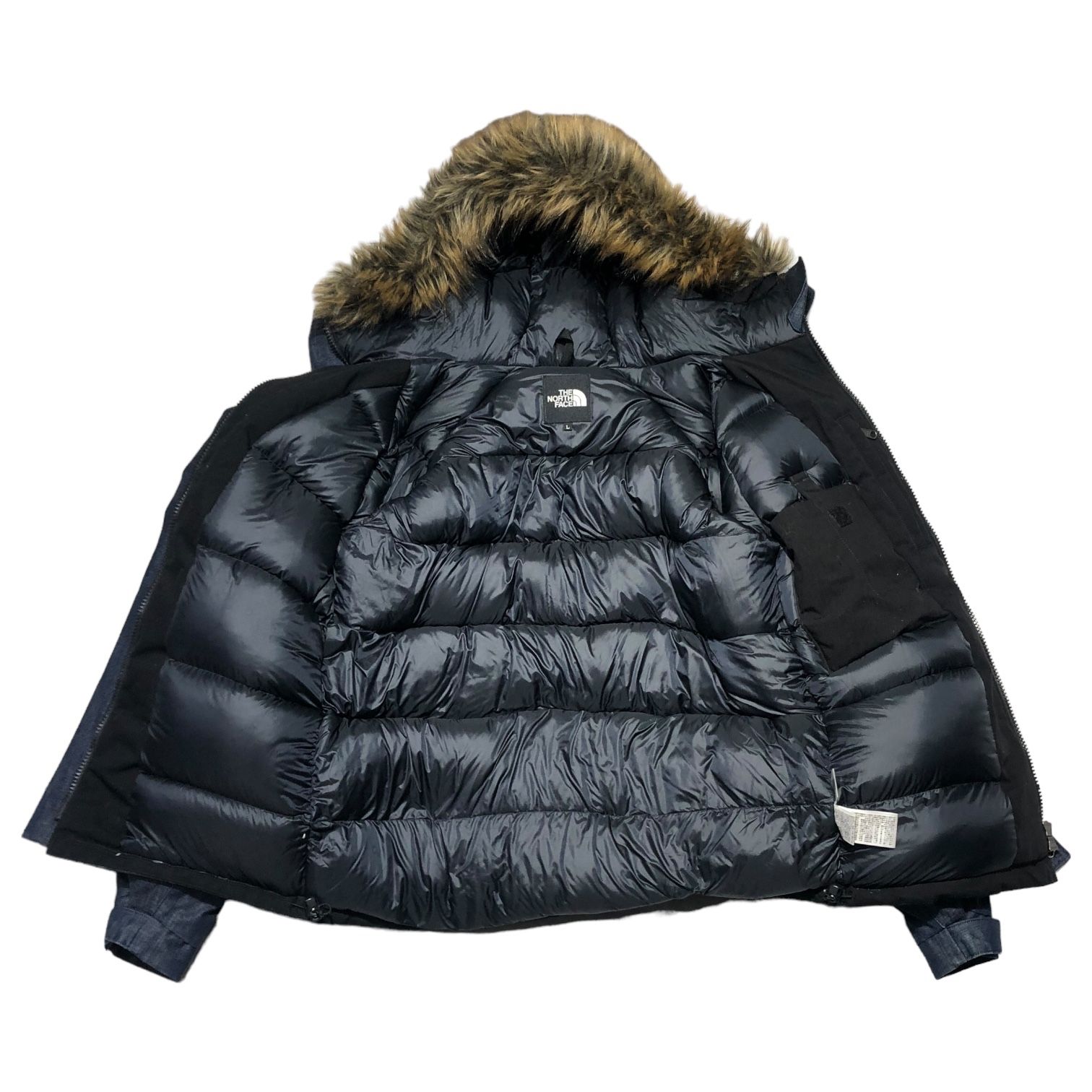 THE NORTH FACE(ノースフェイス) Denim McMurdo Parka デニム マクマードパーカー ダウン ND91736 L  インディゴ - メルカリ