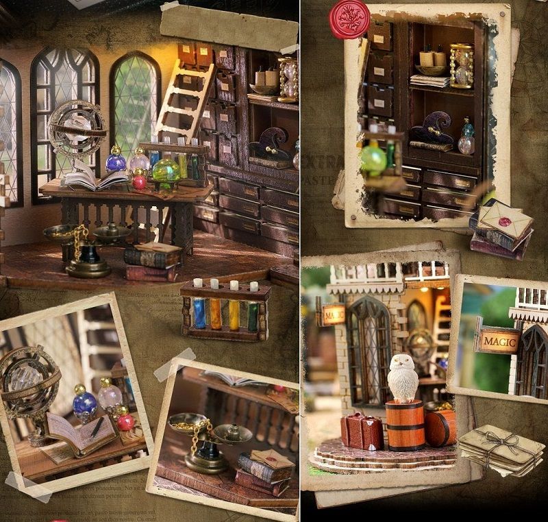 ドールハウス完成品オーダー。マジックハウス DIY Miniature Dollhouse Kit 