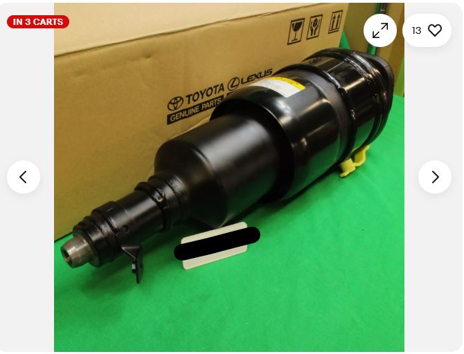 レクサス純正 08-16 AWD LS600H LS460 LS600 エアショックシリンダー フロント LH