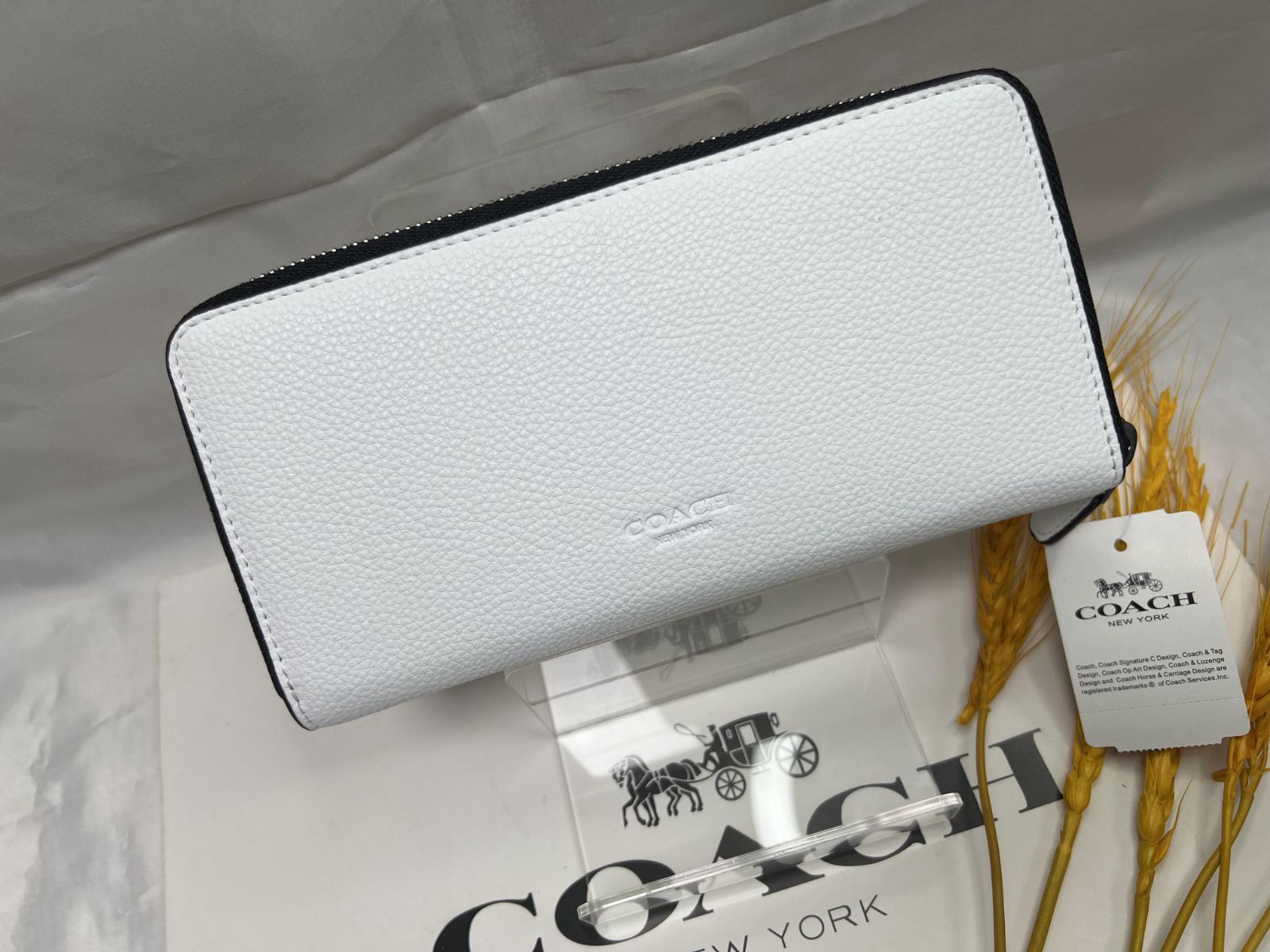 COACH財布 コーチ 長財布 アコーディオン ラウンドジップ キース 