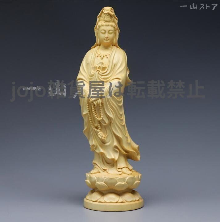 仏教美術 木彫仏像 精密細工 開運風水 観音菩薩像 ッゲ 彫刻工芸