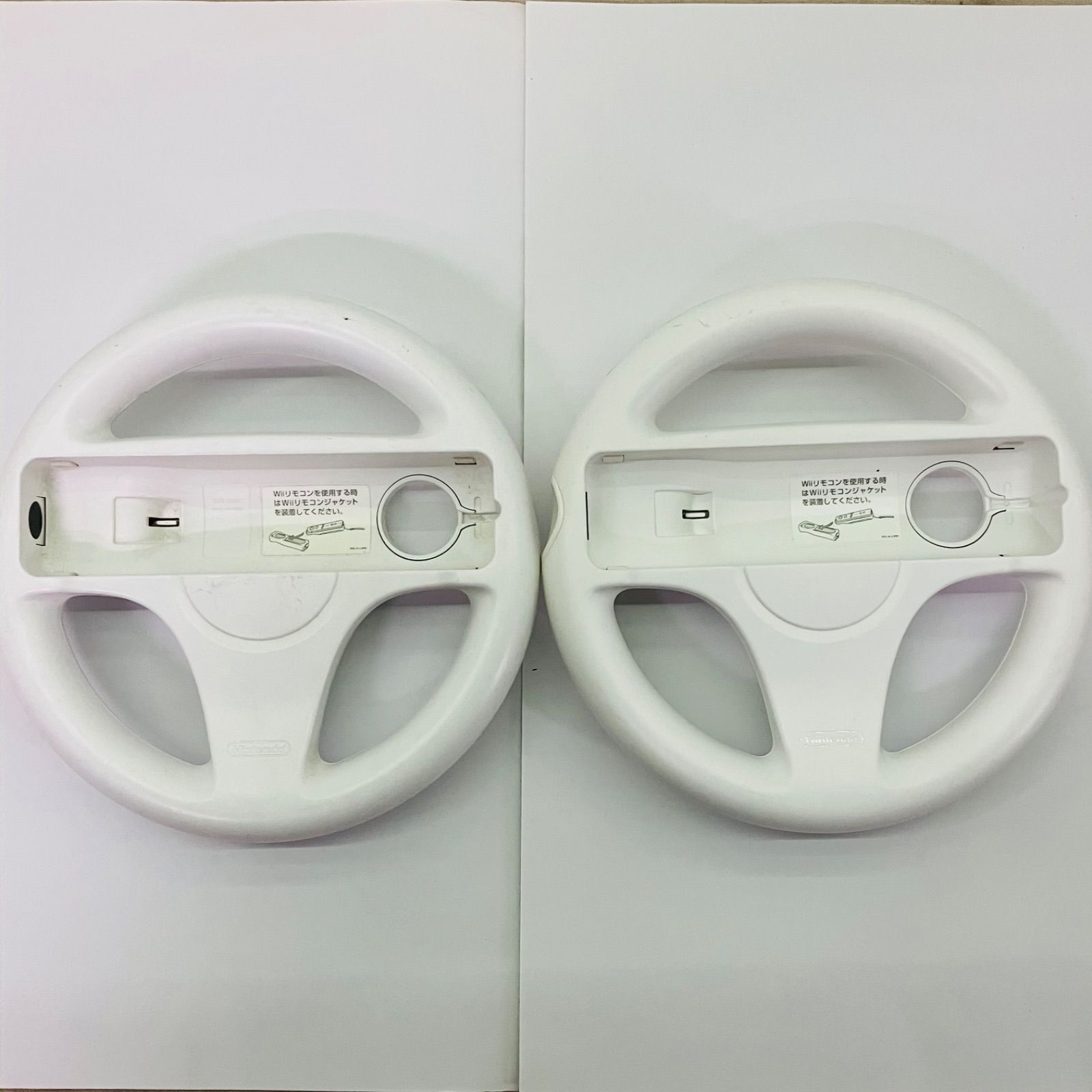ハンドル 2個】 【リモコン付】Nintendo Wii 純正品 Wiiハンドル Wii