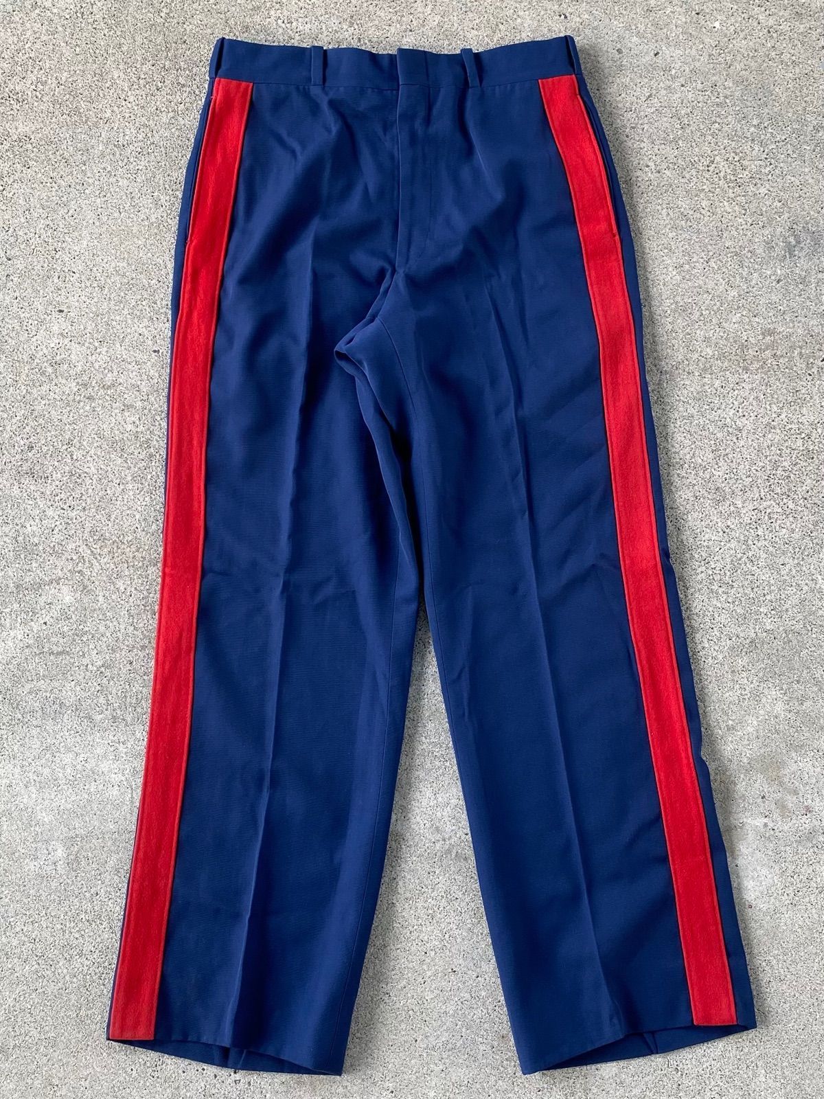 90s US NAVY 米軍 USN 黒 スラックス ミリタリー パンツ 古着 70's】 vintage ミリタリー側章パンツ ラインパンツネイビー USA