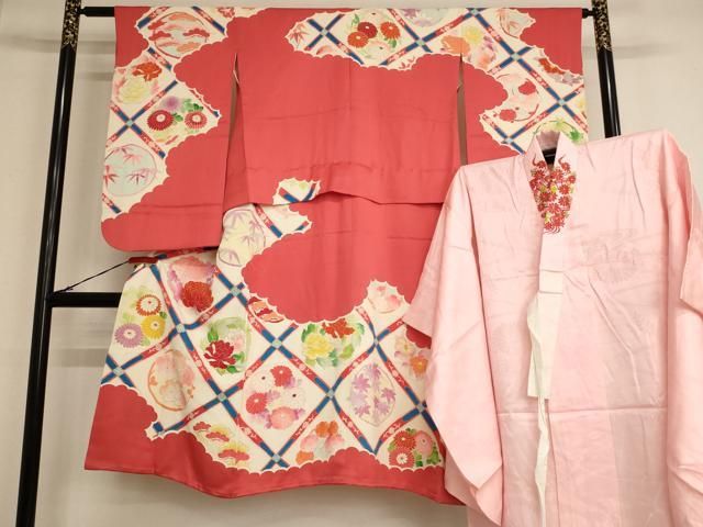 平和屋着物[]七五三 女の子 7歳 祝着 四つ身 長襦袢セット 天井