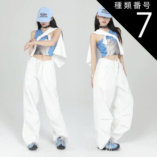種類7:着丈104/M ボトムス パンツ ワイドパンツ ロング ロング丈 ストレート ワイド ポケット ハイウエスト 薄手 かわいい 大人可愛い きれいめ シンプル カジュアル 大人 上品