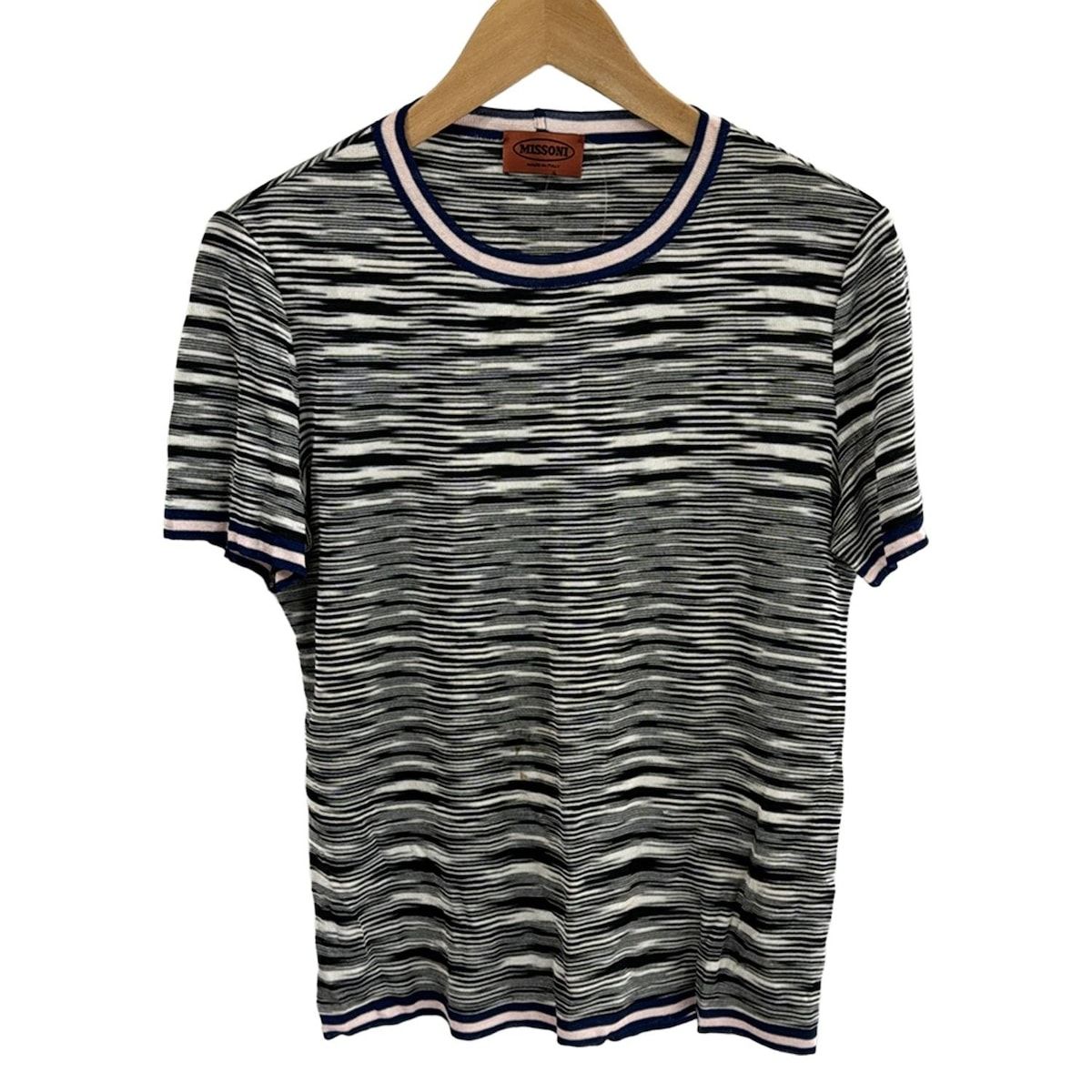 MISSONI(ミッソーニ) 半袖セーター サイズ48 XL レディース美品