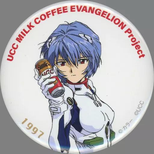 中古】バッジ・ピンズ 綾波レイ(缶イラスト/1997年) 「新世紀