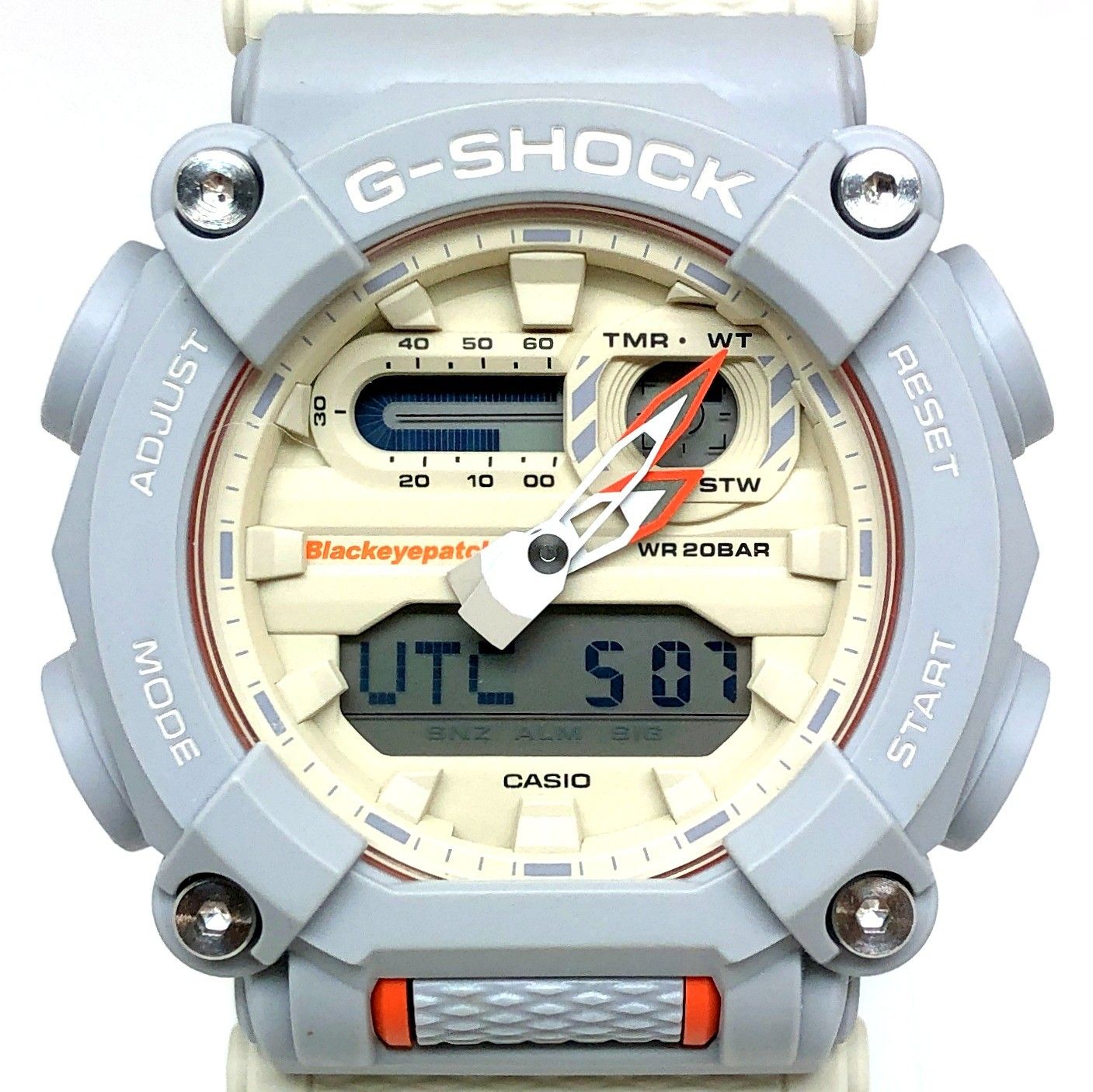 G-SHOCK ジーショック GA-900BEP-8A BlackEyePatch ブラックアイパッチ コラボ グレー×オレンジ 替バンド 2021年9月発売